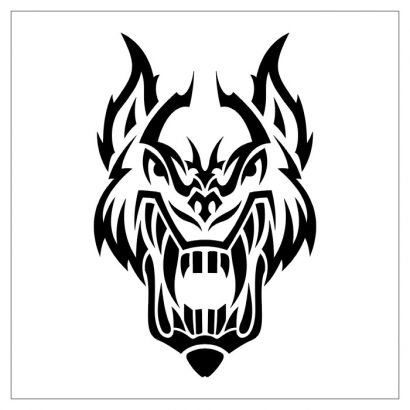 Tribal Mask Tattoos Idea